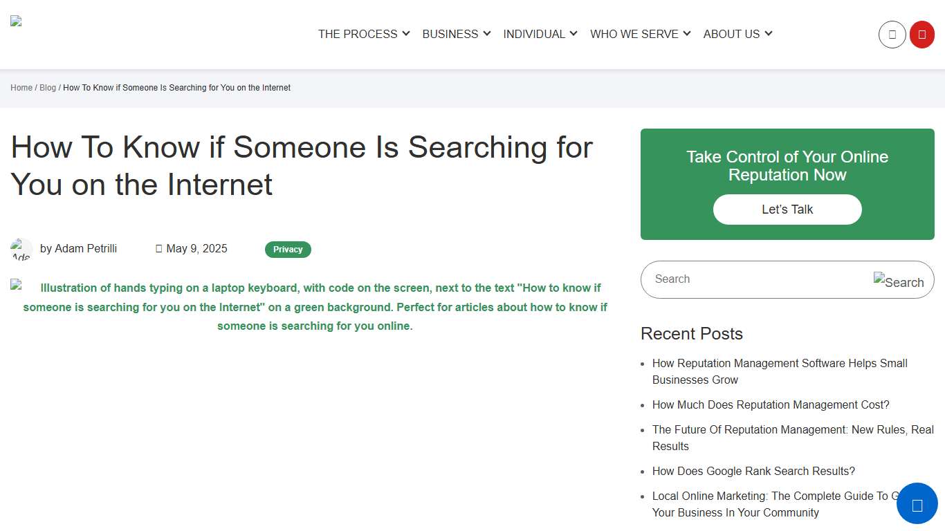 How to Know If Someone is Searching For You on the Internet
